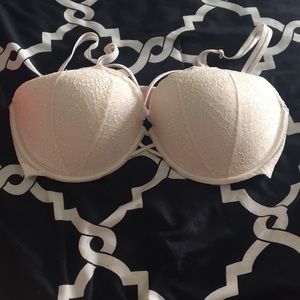 White Pink Bra